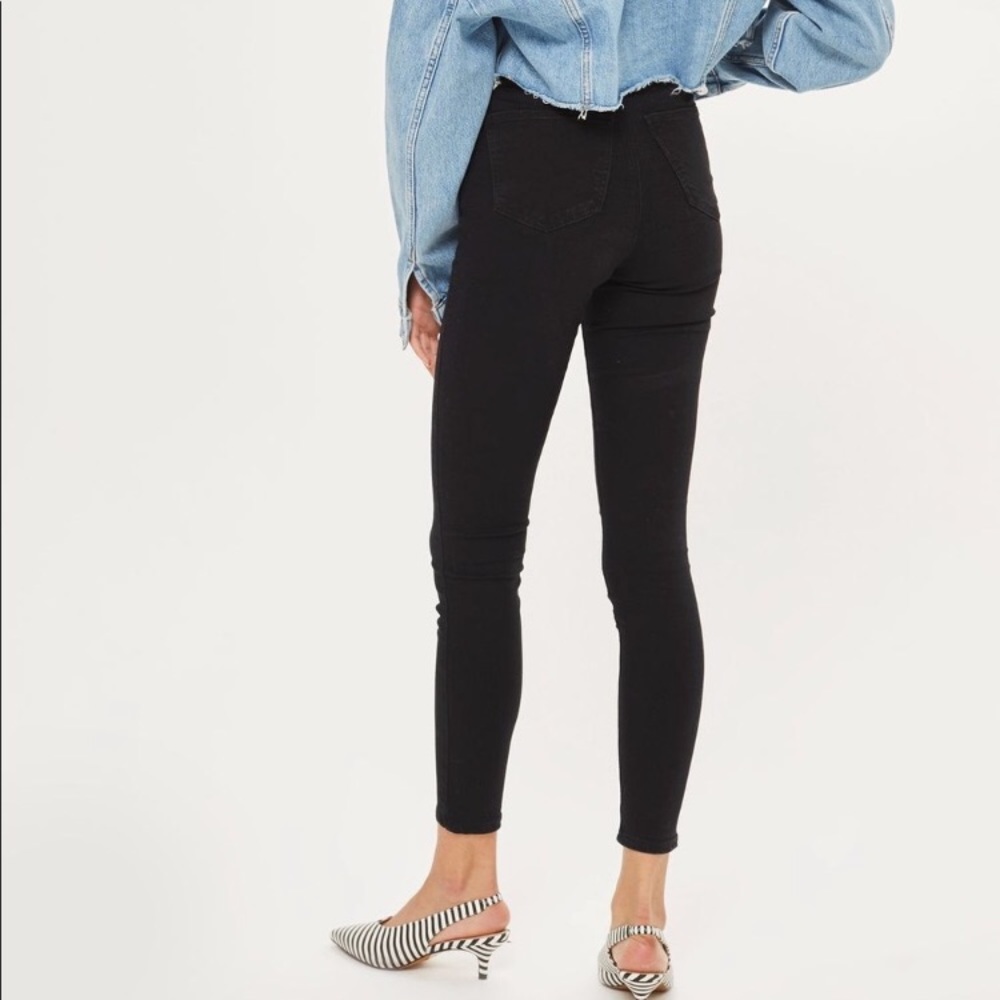TopShop Moto Joni High Waist Black Skinny Jeans